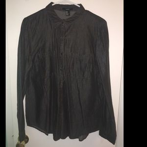 Dark gray Forever 21 flannel